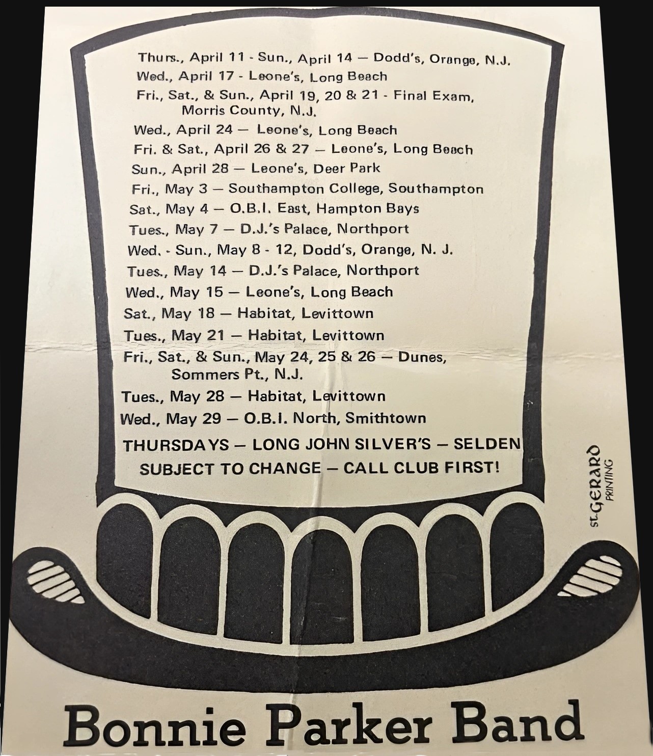 Bonnie Parker Band Northeast Tour Dates